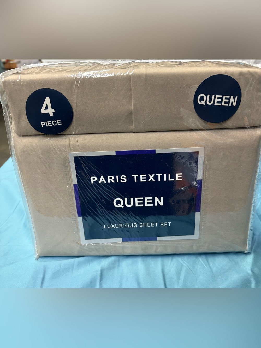 4pc Queen Luxurious Sheet Set - Taupe
